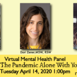 Mental Health Virtual Panel: Surviving The Pandemic Alone With Your Kids – April 14 2020